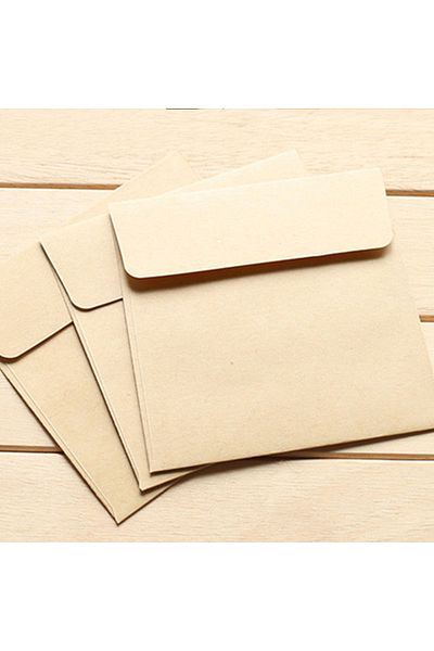 Choice Cow Leather 20piece 10*10cm Square Color Candy Small Envelope Diy Colour Purple/black/green/cowhide/