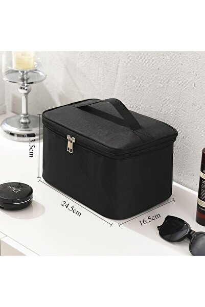 Choice حقيبة أدوات الزينة للسفر والعمل ذات الطبقة المزدوجة ذات السعة الكبيرة ...