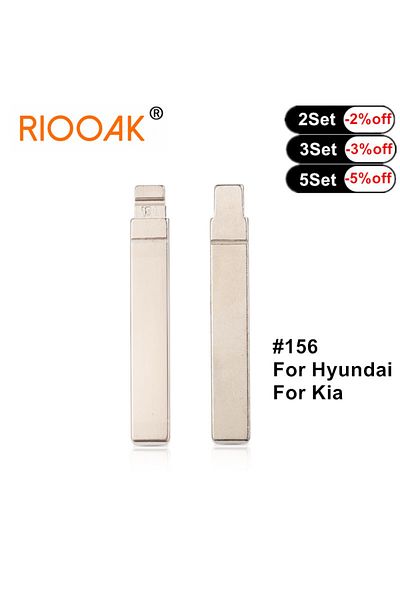 Choice 10pcs/lot Metal Blank Uncut Flip #156 Vvdi Kd Remote Key Blade For Hyundai Verna Kia K5