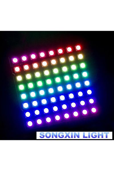 Choice New Ws2812 Led 5050 Rgb 8x8 Led Matrix For Arduino Brand New Ws2812b 8*8 64-bit Full Color 5050 R...
