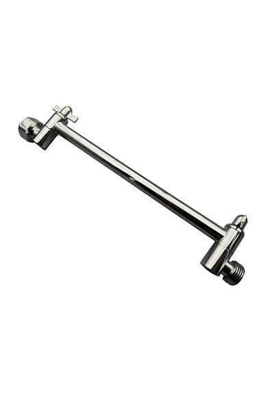 Bourdillat Chrome 11inch Adjustable Shower Arm Universal Connection Solid Shower Adjustable Angle An