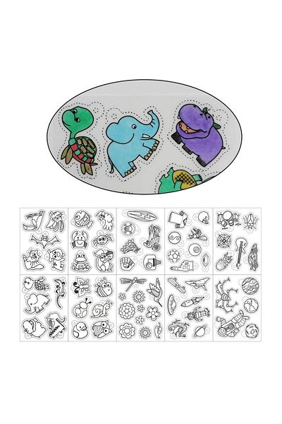 Choice White 10pc Heat Shrink Plastic Sheets Shrinky Art Paper With Pattern For Creative Craft Keychains Ki