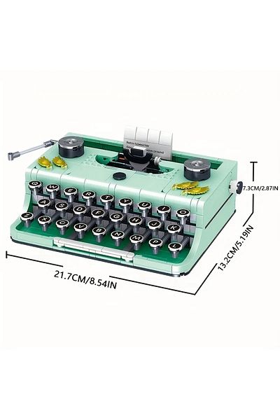 AMAZINGBLOKS No Box 820pcs Typewriter Building Blocks Classic Creative Ideas Machine Retro Micro Building Blocks