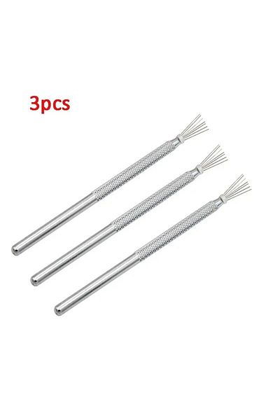 Choice 3pcs 7 Pin Feather Wire Texture Ceramics Tools Polymer Clay Sculpting Modeling Tool Diy Pottery Brus