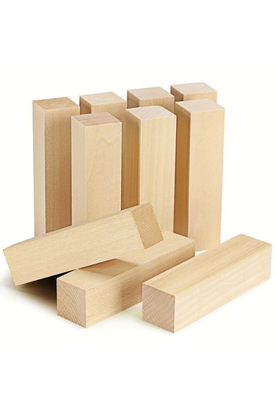 Choice 10pcs 10pcs Basswood Carving Blocks Wood Whittling Blocks For Carving And Whittling, Beginner To Exp