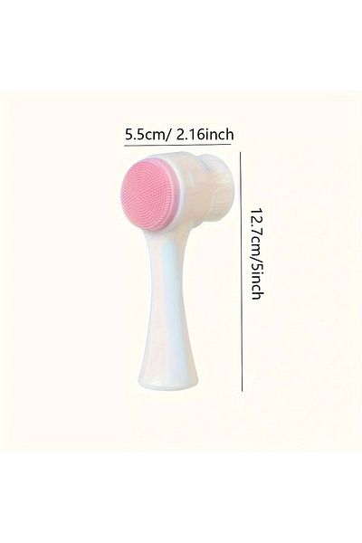 Choice A Pink 1pc- Silicone Pet Paw Cleaner & Massage Brush - Dual-sided Dog Grooming Tool For Healthy Coat