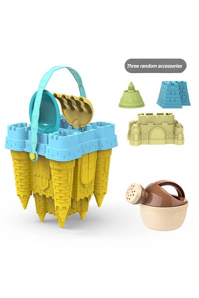Choice Yellow Bucket Sand Toys Castle Bucket Play Sand Set Toys Sand Scoop Children Summer Hobbies Water Fu