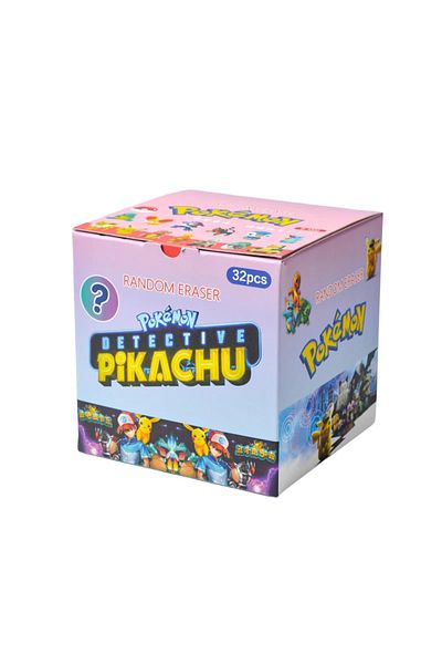 Choice 32Pcs Sale Anime Pokemon Blind Bag Doll Student Stationery Toy For Children's Gifts  Eraser Kawai...