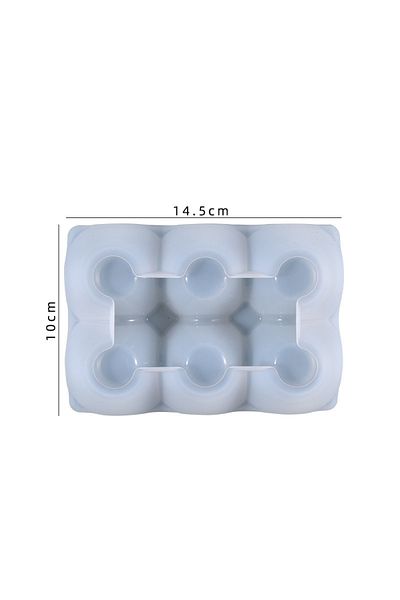 Choice 01 Diy 6-compartment Egg Holder Tray Epoxy Resin Molds Egg Storage Rack Silicone Mold Egg Holes Hold