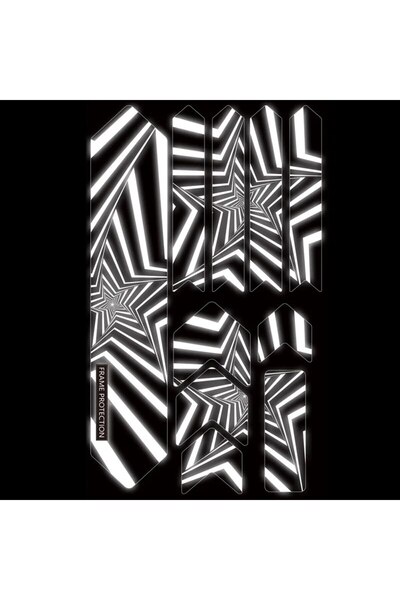 Choice ملصق إطار دراجة ENLEE بخمس نجوم من FanGuang ملصقات عاكسة لحماية إطار ا...