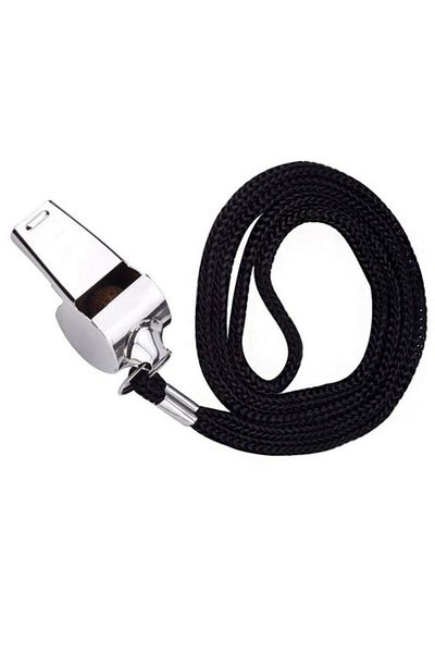 Choice 5pcs 1/5/10pcsStainless Steel Whistles Referee Sport Rugby Metal Rope Party Training Soccer Football