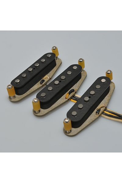 Choice Vintage White Cover Vintage 1969 Handmade Sss Alnico 5 Guitar Pickups Grey Bottom Plate Jimmihendrix