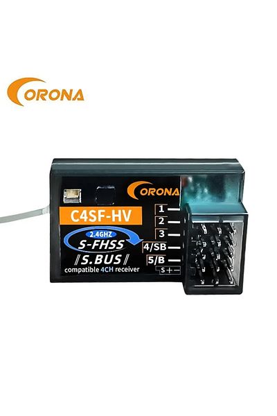 Choice CORONA C4SF 2.4G HV Receiver for FutabaS-FHSS FHSS SBUS 3PV 3PK 4PKS 7PK T14SG Splashproof