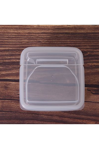Choice Clear 1/2/3pc Transparent Plastic Flip Storage Box, Square Pp Box, Small Items, Jewelry, Candy Packa