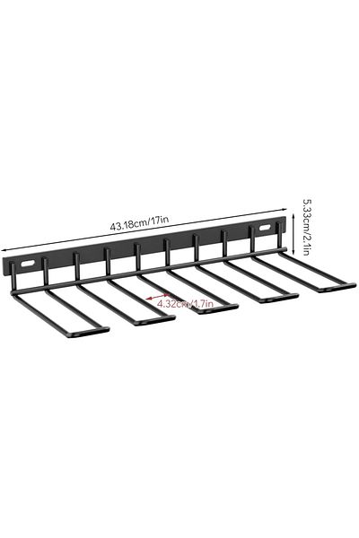 Toorise Black Hand Power Tool Organizer Rack Wall Mounted Floating Tool Shelf Electric Drill Holders Heavy D