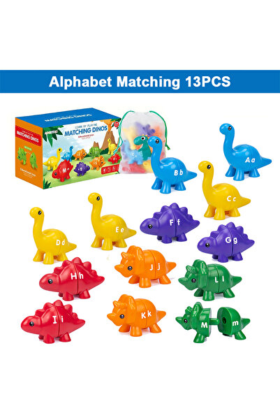 Choice لعبة مطابقة الحروف والأرقام للأطفال من مونتيسوري، مكونة من 13 قطعة، بت...