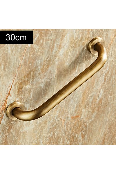 Choice Antique-30cm Ellen Bathroom Safe Grab Bar 30/40/50cm Antqiue Bronze Brass Toilet Handrail Grab Bar S