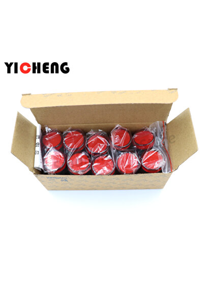 ZHENGYICHENG مصباح إشارة ضوئي أحمر 24 فولت، 10 قطع، 22 مم، يُثبت على اللوحة، ...