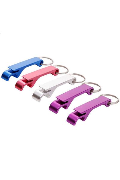 STONEGO 5pcs Jjyy 5pcs Beer Bottle Opener Multifunctional Portable Aluminum Alloy Mini Key Pendant