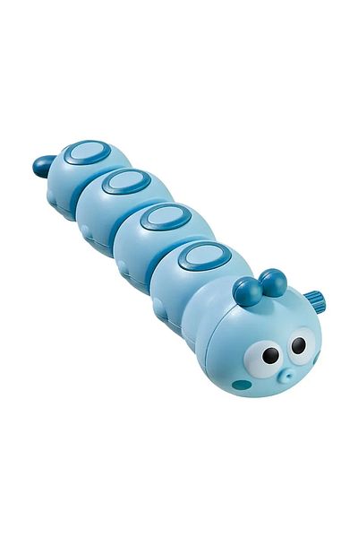 Choice Blue Cartoon Clockwork Caterpillar Crawling Toys Parent Child Interactive Cute Animal Baby Wind Up T
