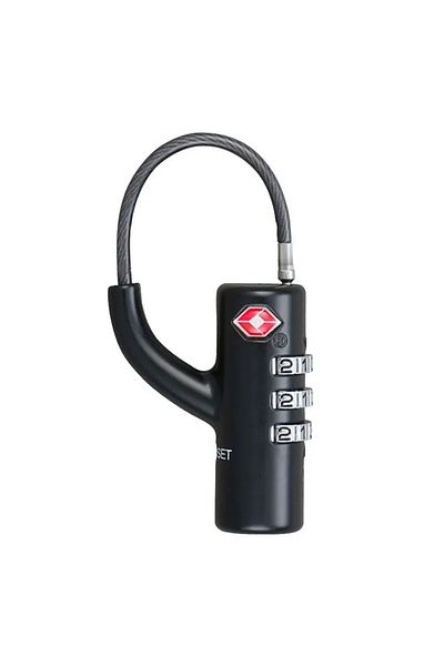 Choice Black Portable Mini Padlock Security Tsa Customs Lock Overseas Customs Trolley Luggage Suitcase Back