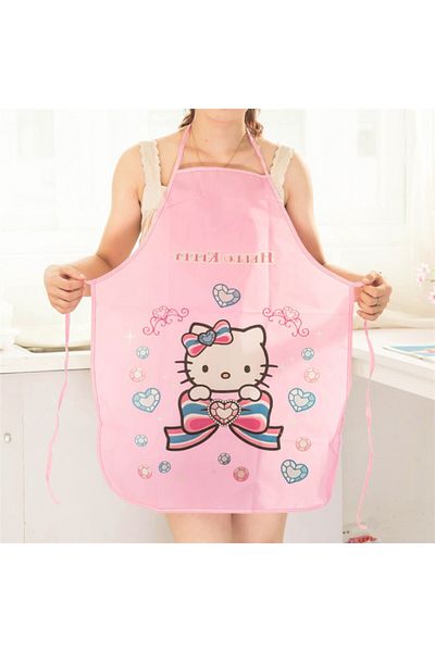 Choice Wq-kt-2 New Anime Peripheral Sanrio Apron Hello Kitty Fashionable Kitchen Cute Waterproof Ladies Car