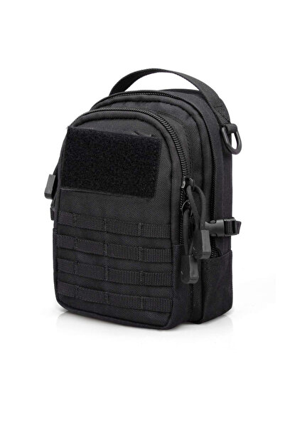 Choice حقيبة مولي تكتيكية سوداء صغيرة، حقائب أدوات متعددة الأغراض EDC، حقيبة خصر صغيرة الحجم، حقيبة صغيرة