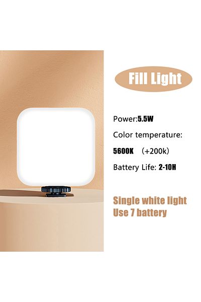 DIXSG Mini Fill Light 5.5w Pocket Fill Light Portable Led Video Mini Fill Light For Camera Smartphone Gopr