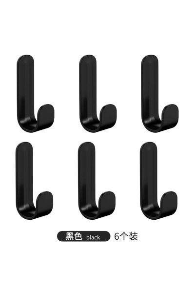 Choice 6 قطع من خطافات J القوية ذاتية اللصق المقاومة للماء، مفتاح منشفة الحمام والمطبخ