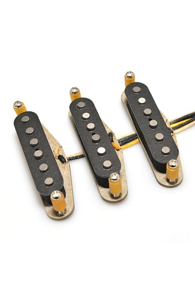 Choice Vintage White Cover Vintage 1969 Handmade Sss Alnico 5 Guitar Pickups Grey Bottom Plate Jimmihendrix