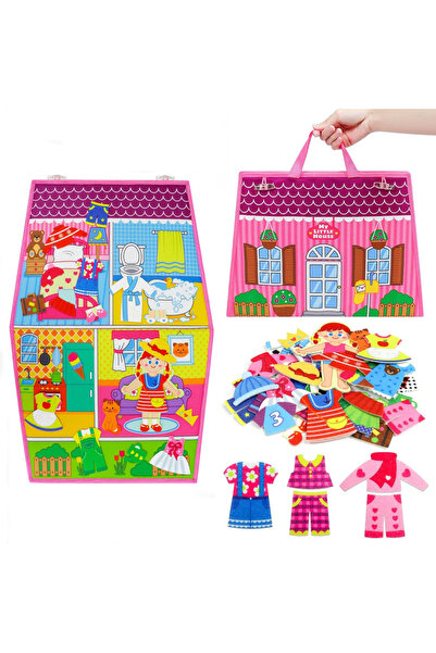 Choice تلبيس المنزل تلبيس المنزل للأطفال الصغار لوحة مشغولة كتب قصص من اللباد...