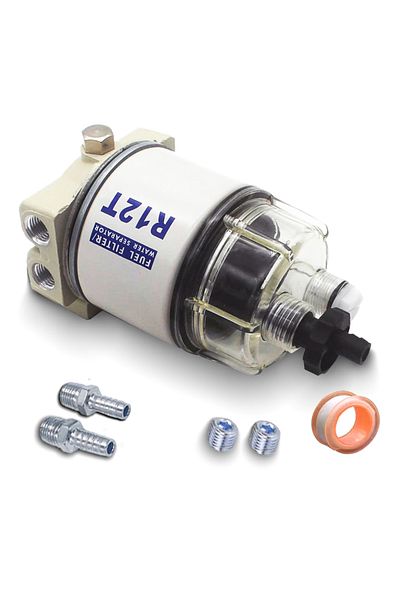 LARATH R12T Fuel Filter Water Separator Complete Kit - Marine SPIN-ON R12T Filter Replaces S3240 120AT N...