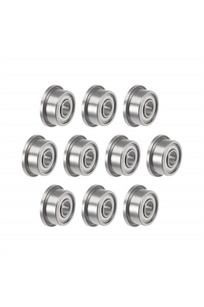 pmgn Abec-1 F695zz-5x13x4mm Silver 10pcs F604 To F699 Flange Bearing F607 F608 F623 F624 F625 F626 F635 F