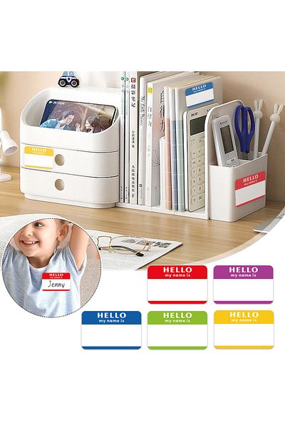 Choice 1 Roll/300Pcs Name Tags Stickers Hello My Name Is Labels For Office Meeting School Home Decor Art...