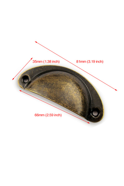 Choice Green Bronze KAK 20PCS Retro Metal Kitchen Drawer Cabinet Door Handle ...