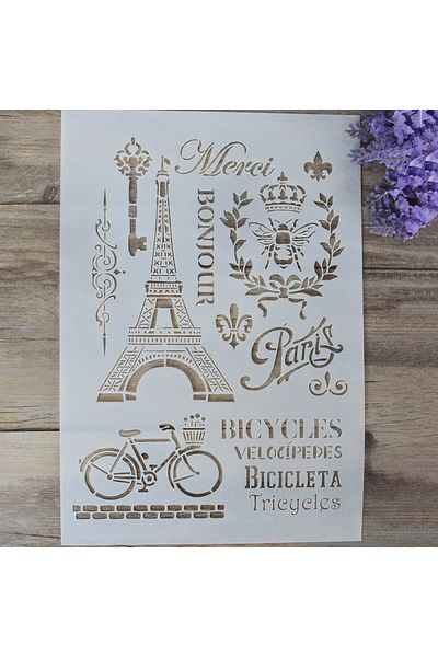 Choice A4 Size 21 By 29.7cm A4 Diy Craft Vintage Paris Stencils For Wall Painting Scrapbooking Stamping Al