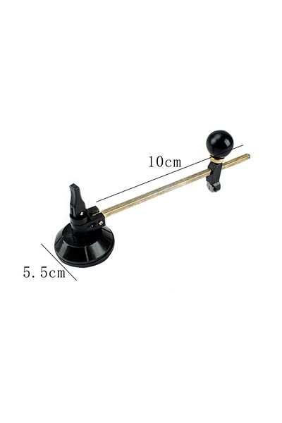 Choice Black 20cm Professional Glass Cutter Round Cutting Tool With Round Handle And Suction Cup Adjustment