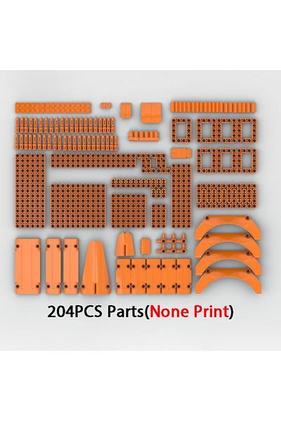 Choice 204pcs Parts Pack No Print Version Technical Axle Pin Connector Beams Panel Fairing Car 71709 42545