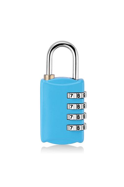 PEGATAH Ti-314uh-l Mini Lock Resettable 4 Dial Digits Code Number Password Combination Padlock Travel Securi