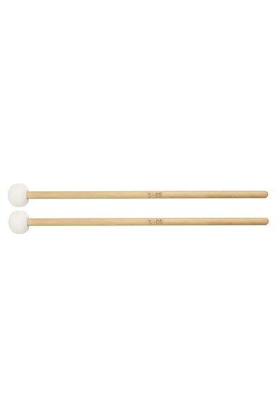 Choice S-05 1 Pair Drumsticks Felt Drum Mallets Solid Wood Handle Drum Sticks Timpani Snare Drum Parts Perc