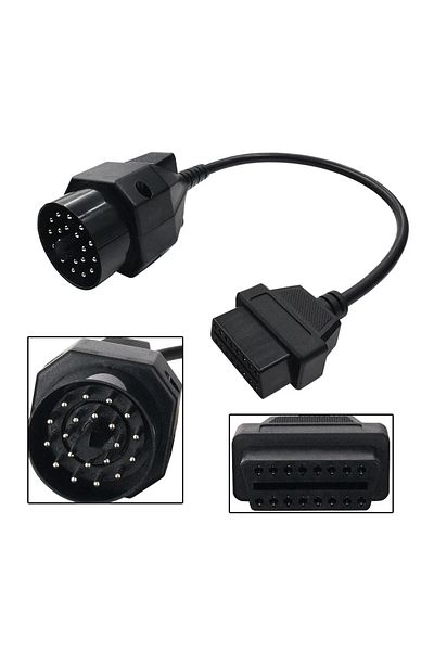 Choice Car OBD Extension Cable OBD II Adapter for BMW 20pin to 16PIN Female Connector e36 e39 X5 Z3 for ...
