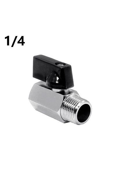 Choice Burgundy Brass Mini Ball Valve 1/4 And 3/8 Female X Male Shut-off Valve Switch Control For Water Pum