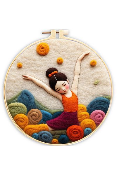 Choice Mzh-83-2020-xp Gatyztory Needle Felting Painting Kit Wool Felting Starter Kit Needle Felting Girl Pi