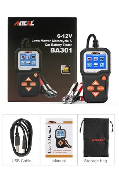 ANCEL Ba301 Ba301 6v 12v Car Battery Tester Analyzer Automotive Battery Cranking Charging Load
