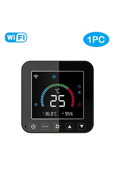 Choice Black 1pc Tuya Smart Thermostat Universal Ac Remote Control For Air Conditioner With Lcd Color Backl