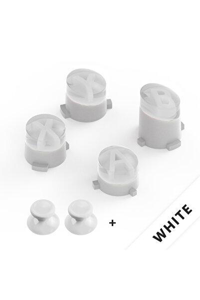 Choice White Set Buttons ABXY Kit for Microsoft Xbox One, Xbox Series XS, Spa...