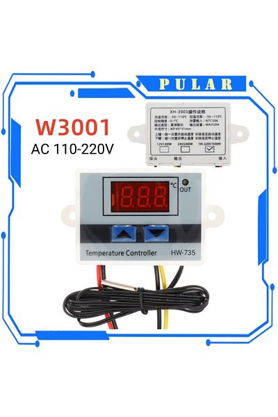 Choice W3001 Ac110-220v 10a 12v 24v 220vac Digital Led Temperature Controller Xh-w3001 Hw-735 For Incubator