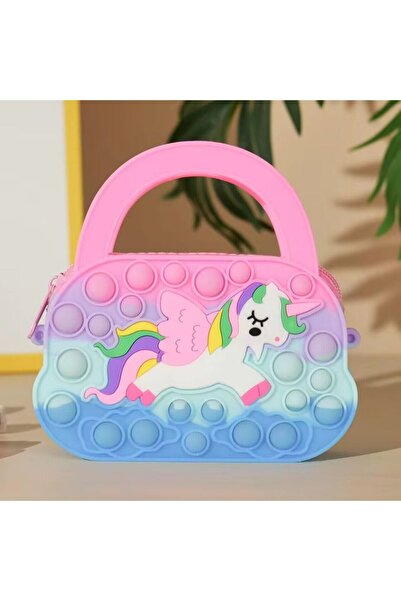 Choice حقيبة كتف B Pop ألعاب فيدجيت قوس قزح دفع كاواي يونيكورن محفظة عملات معدنية ألعاب بنات تخفيف التوتر الحسي