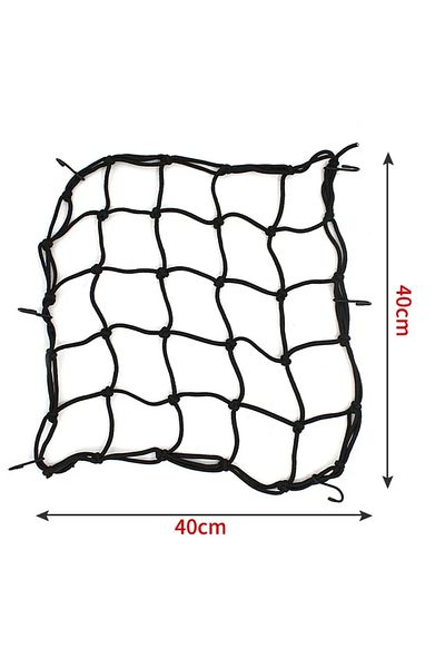 Choice Black 40x40 1x Motorcycle Luggage Net Helmet Mesh Fuel Tank Luggage Mesh Nets With Hooks Motorbike C