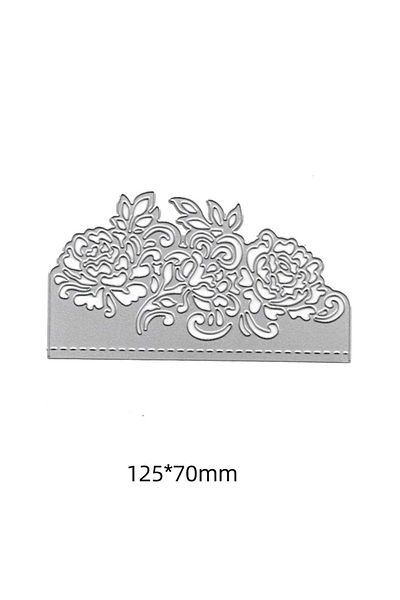 Choice 714 Metal Cutting Dies, Rose Invitation Flower Diy Scrapbooking Mold For Card Making Embossing Tool